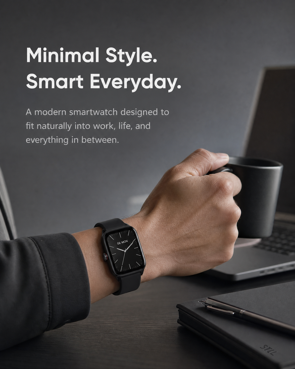 Smart Watch for Men Women, 1.85" HD Touch Screen Smartwatch with Bluetooth Answer/Make Calls, Fitness Tracker Compatible with iPhone Samsung Android iOS
