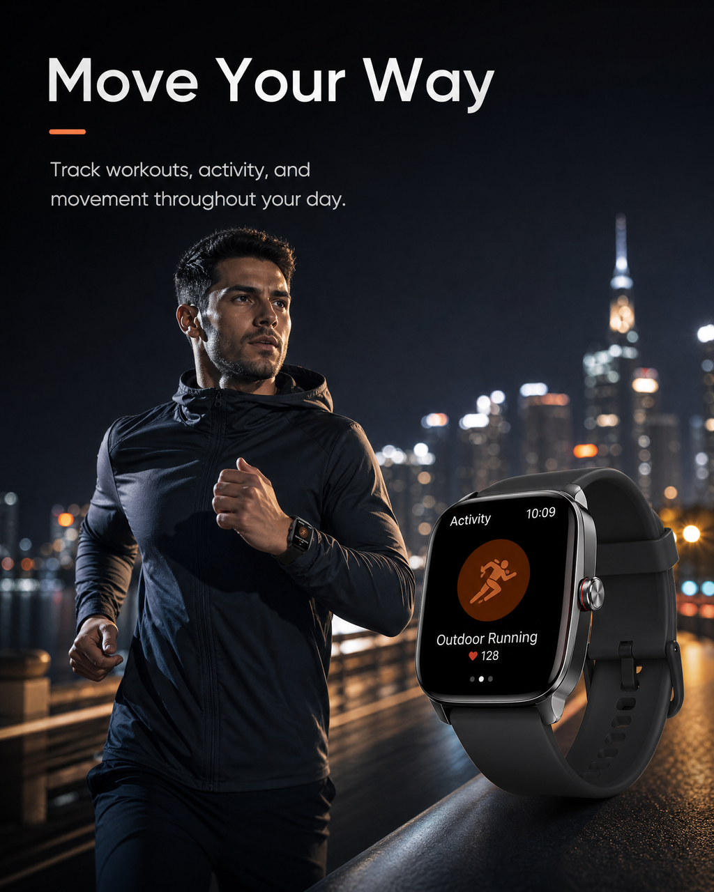 Smart Watch for Men Women, 1.85" HD Touch Screen Smartwatch with Bluetooth Answer/Make Calls, Fitness Tracker Compatible with iPhone Samsung Android iOS