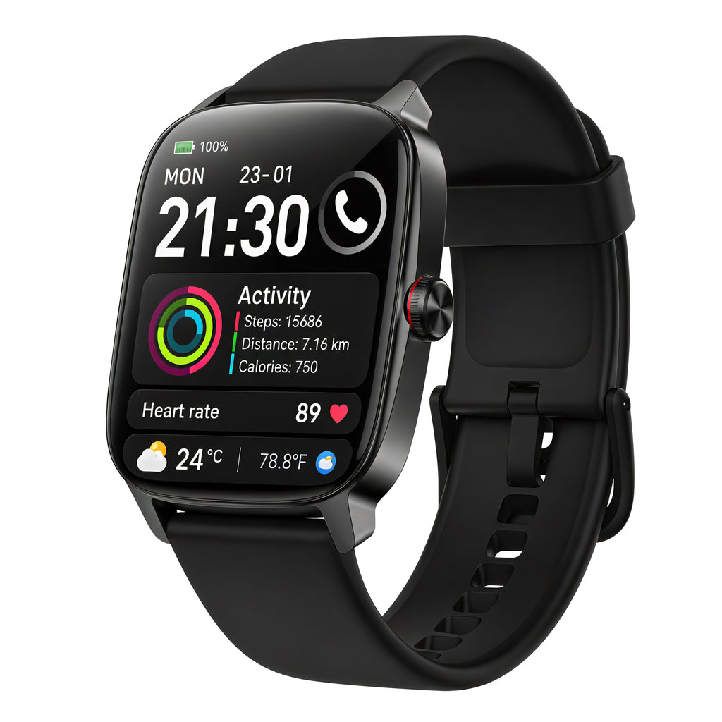 Smart Watch for Men Women, 1.85" HD Touch Screen Smartwatch with Bluetooth Answer/Make Calls, Fitness Tracker Compatible with iPhone Samsung Android iOS